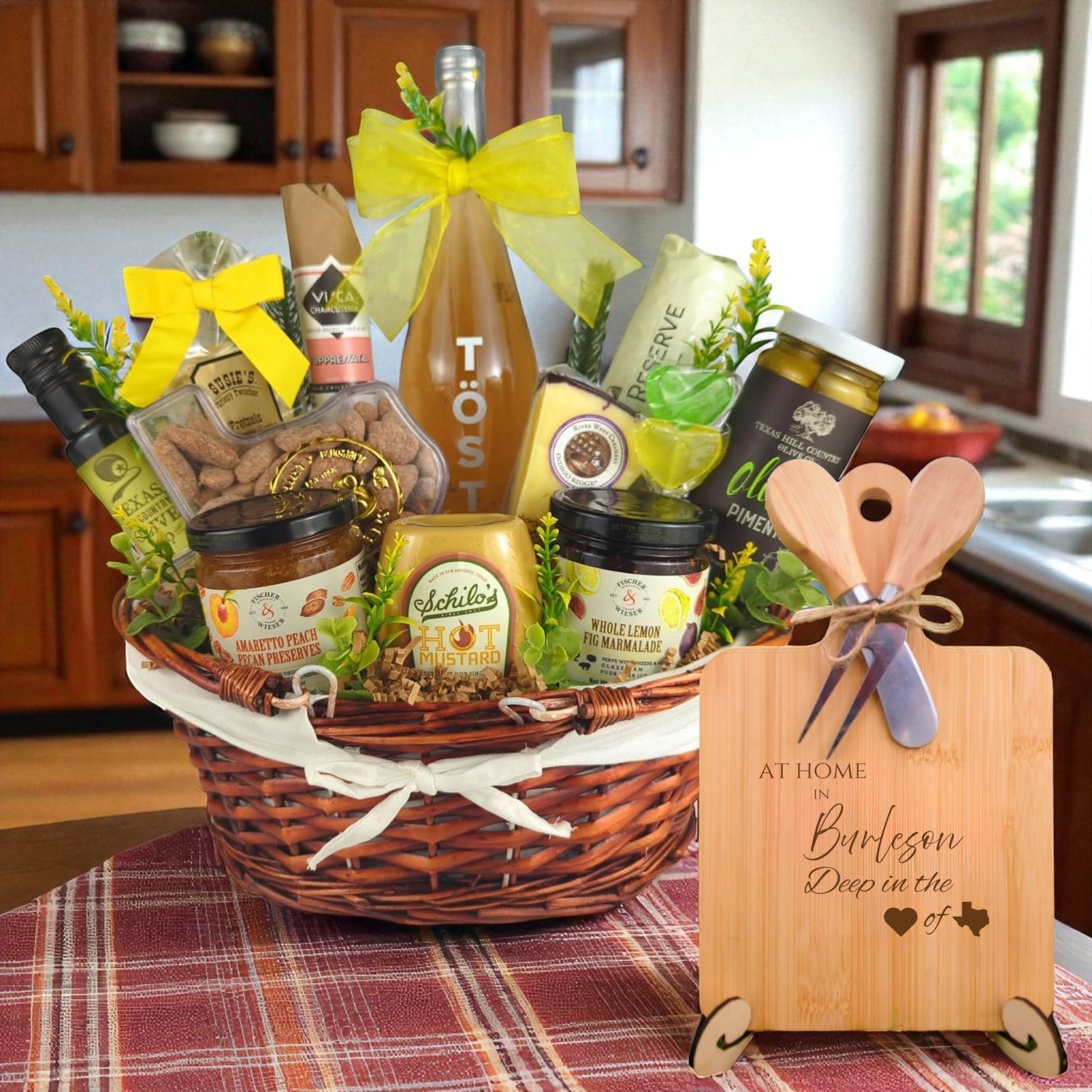 Burleson Welcome Home Basket Texas from The Texas Gift Company