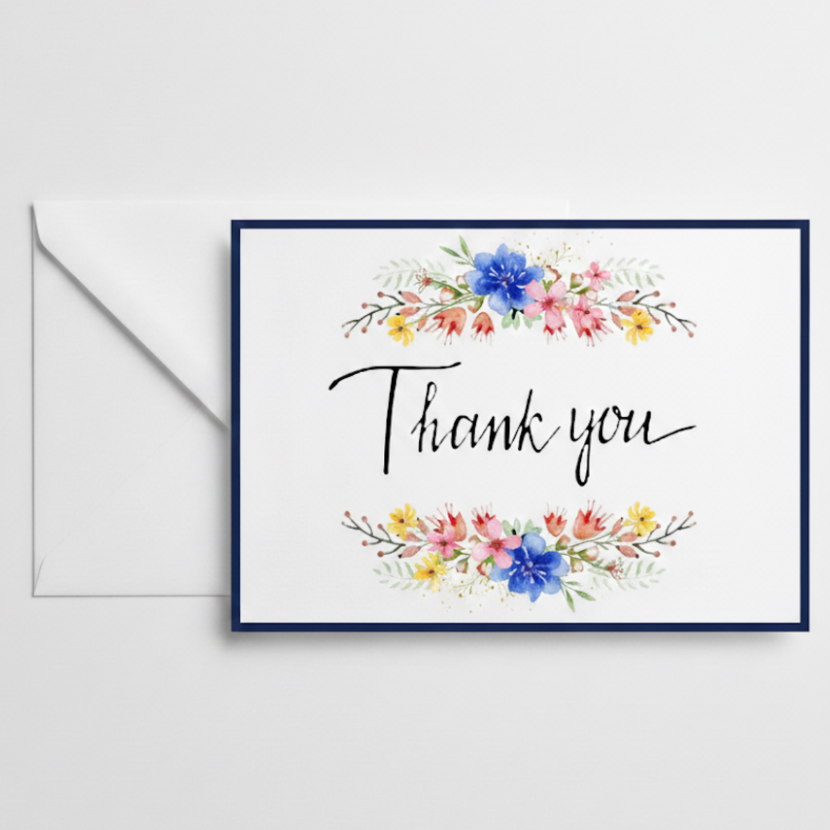 Thank You Wildflowers Greeting Card for a Design Your Own gift from The Texas Gift Company