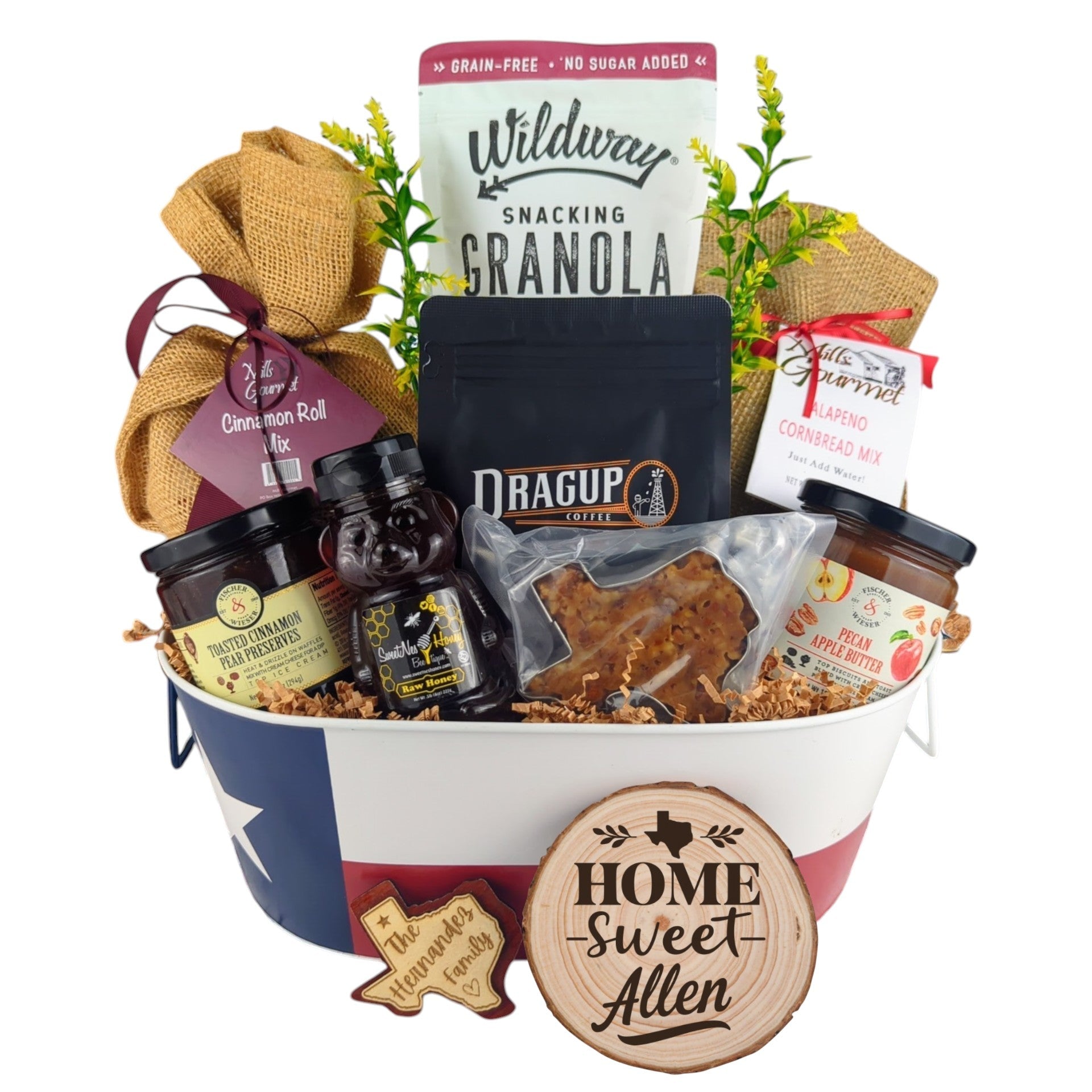 Allen Home Breakfast Basket - FREE US MAINLAND SHIPPING from The Texas Gift Company — view 2