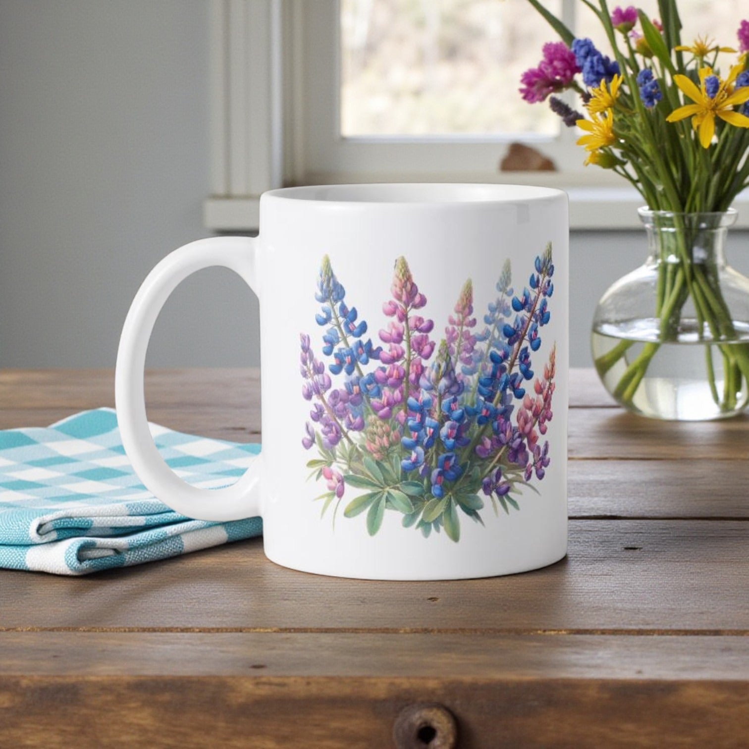 Bluebonnet Bliss 15oz Mug presented as a Texas coffee mug made for comforting moments