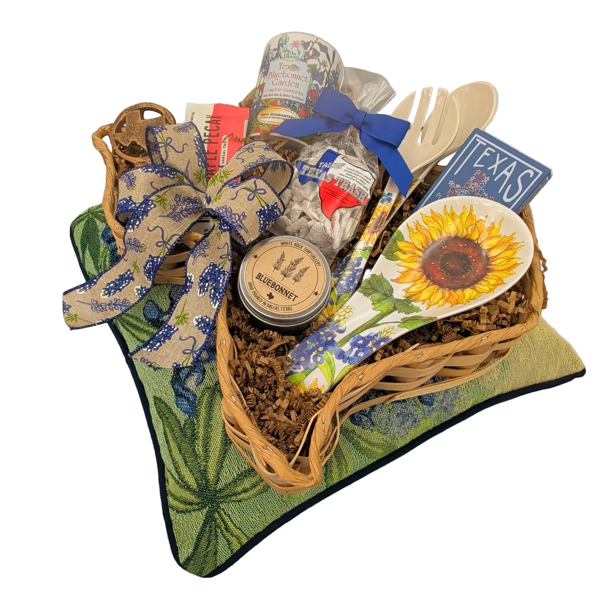 Bluebonnet Comforts shown as a Texas gift designed to evoke calm and warmth