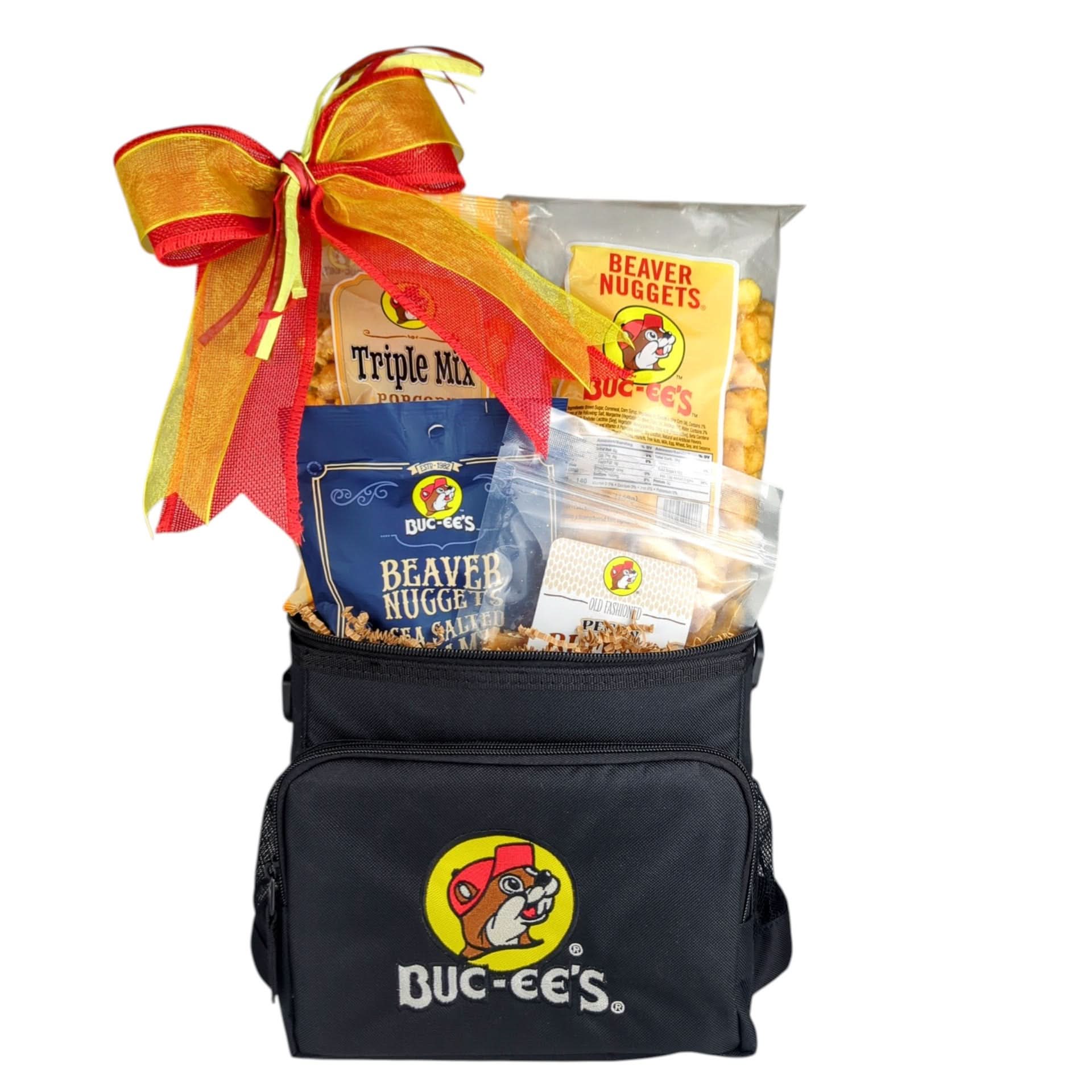 Buc-ee’s black lunch box cooler displayed as a practical Texas-themed cooler gift from The Texas Gift Company storefront