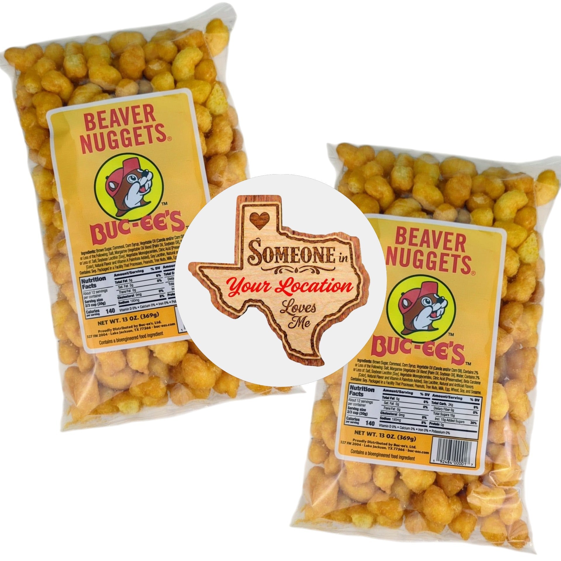 Buc-ee’s Beaver Nuggets Duo + Free Custom Magnet