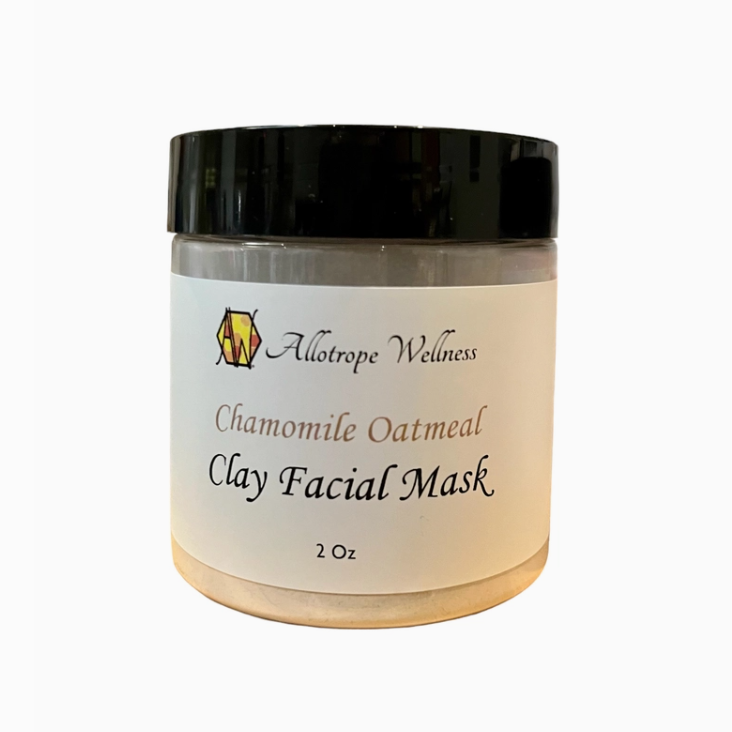 Chamomile oatmeal clay facial mask packaged as a calming Texas self-care skincare gift from The Texas Gift Company storefront