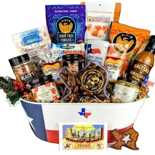 From Austin with Love presented as a Texas-themed gift inspired by the Lone Star capital