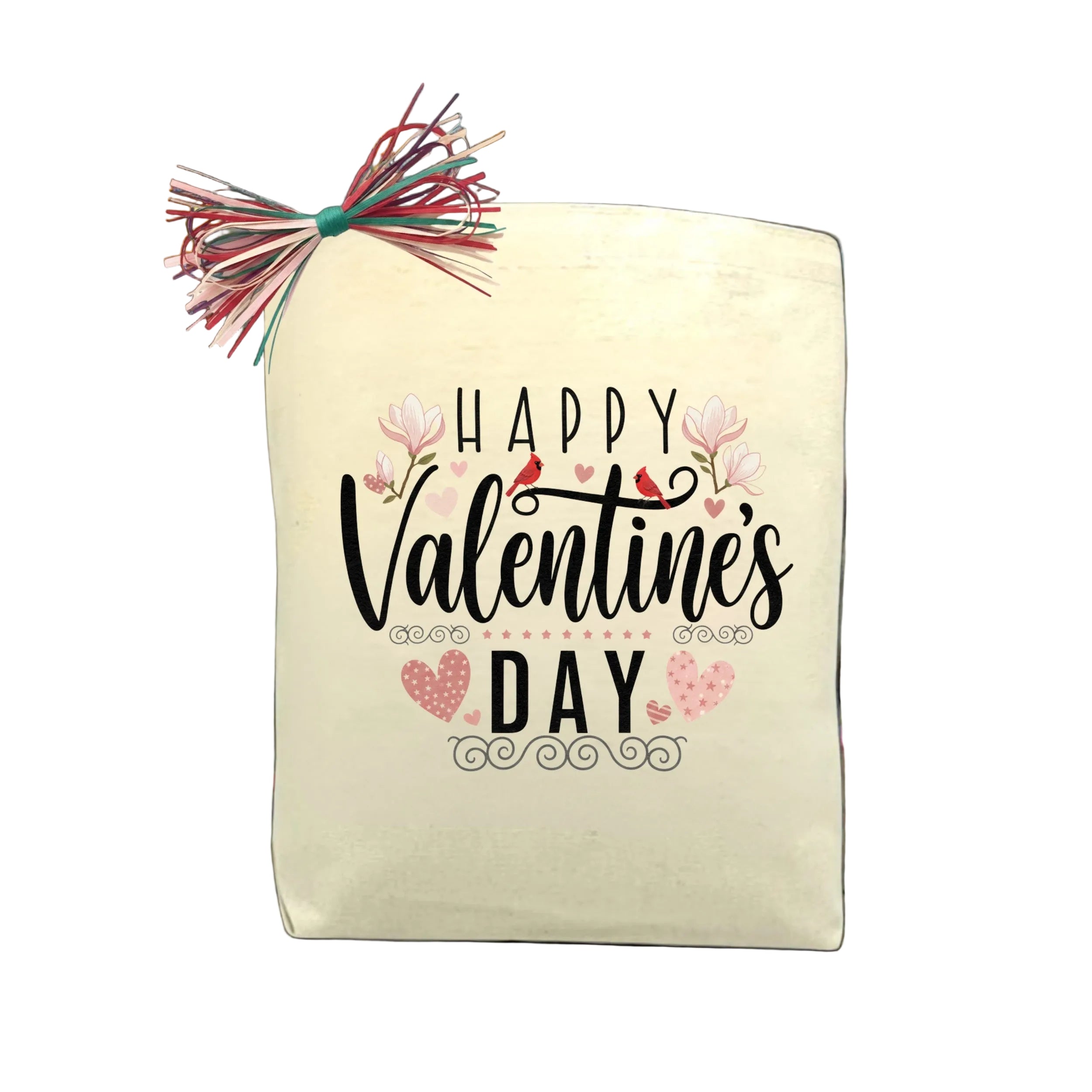 Happy Valentine’s Day Cardinal Edition Tote Bag featuring a cardinal symbol of love
