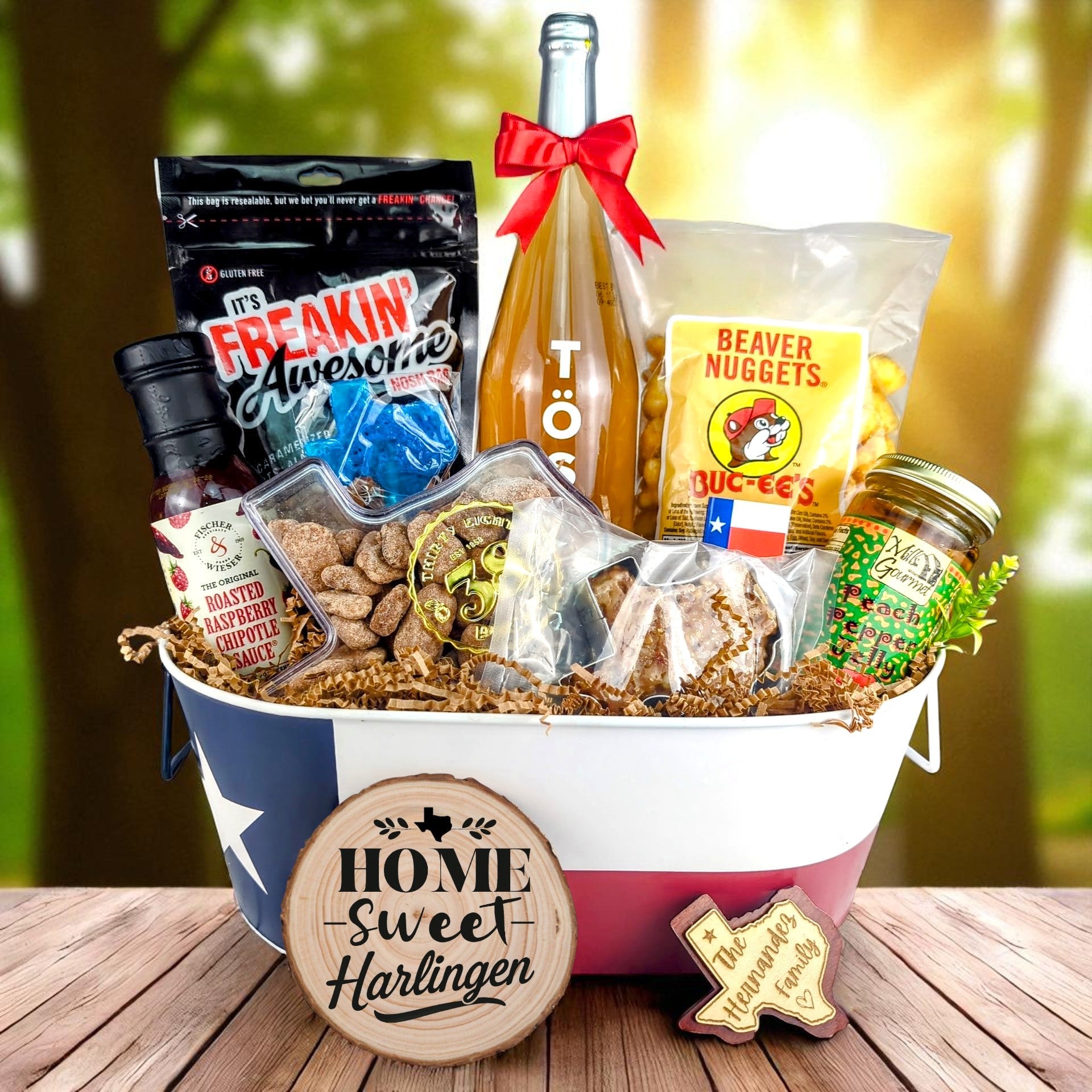 Harlingen Texas Home Celebration Toast & Treats from The Texas Gift Company