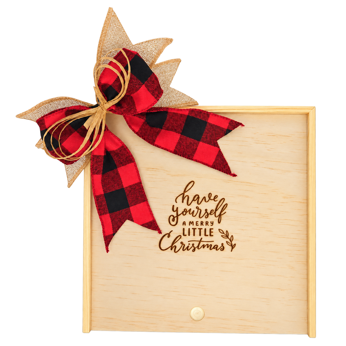 Have Yourself a Merry Little Christmas Wooden Gift Box featured as a nostalgic wooden holiday gift box