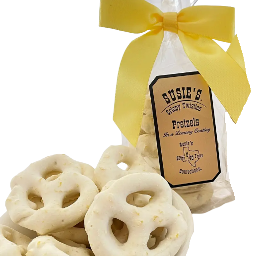 Lemon pretzels packaged as a bright Texas sweet snack gift from The Texas Gift Company storefront