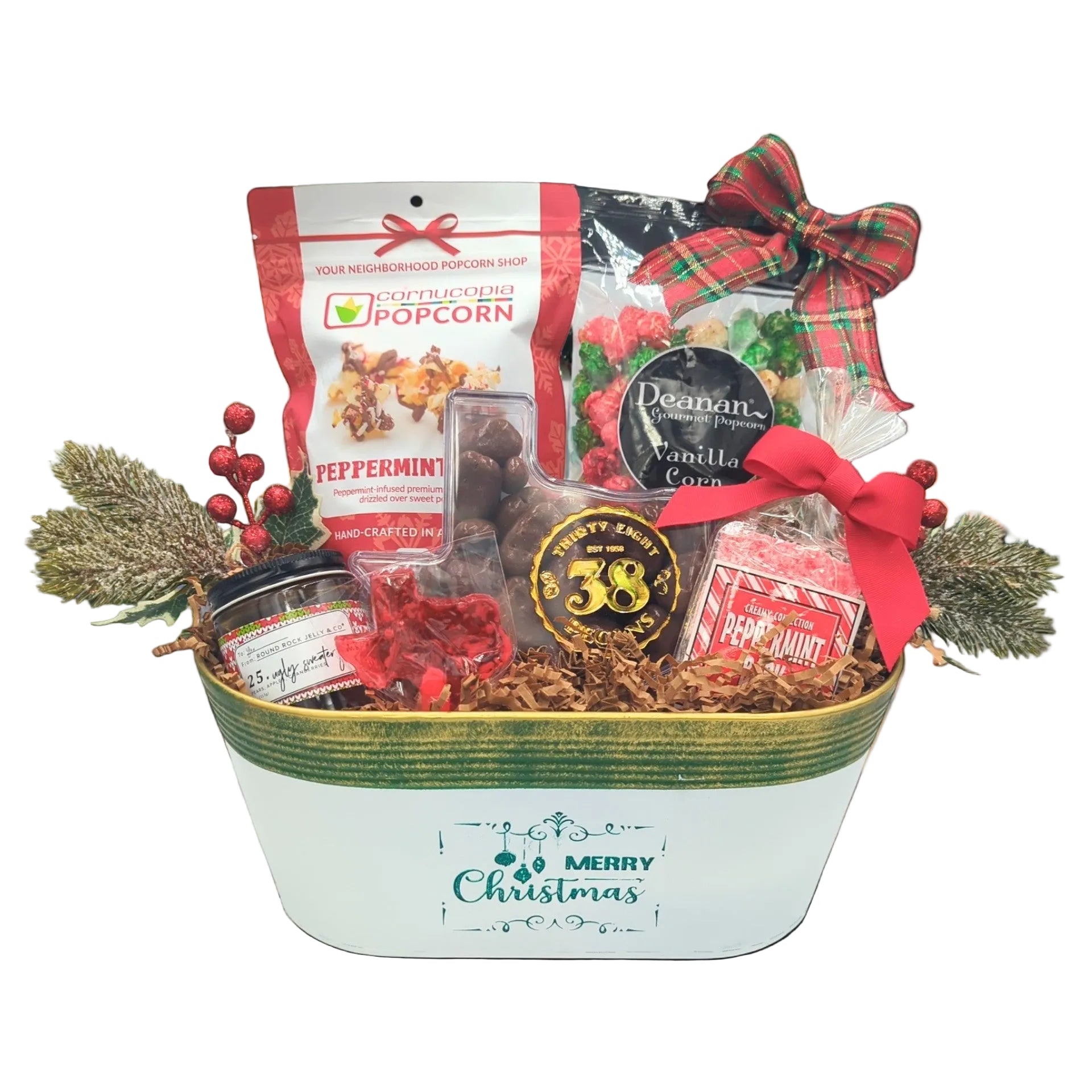 Lone Star Holiday Delights gift set filled with festive Texas-inspired treats