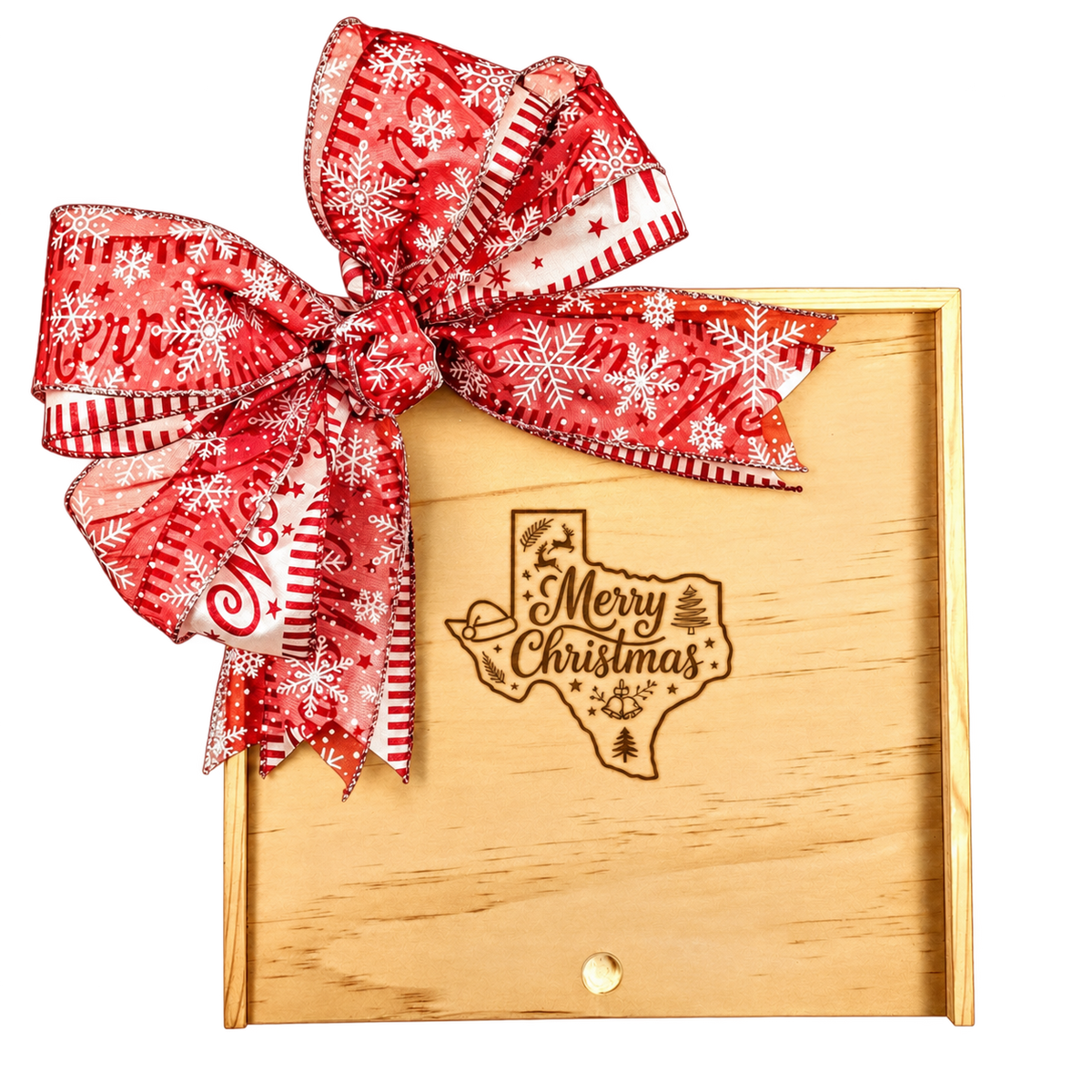 Merry Christmas Wooden Gift Box featured as a classic wooden box for holiday gifting