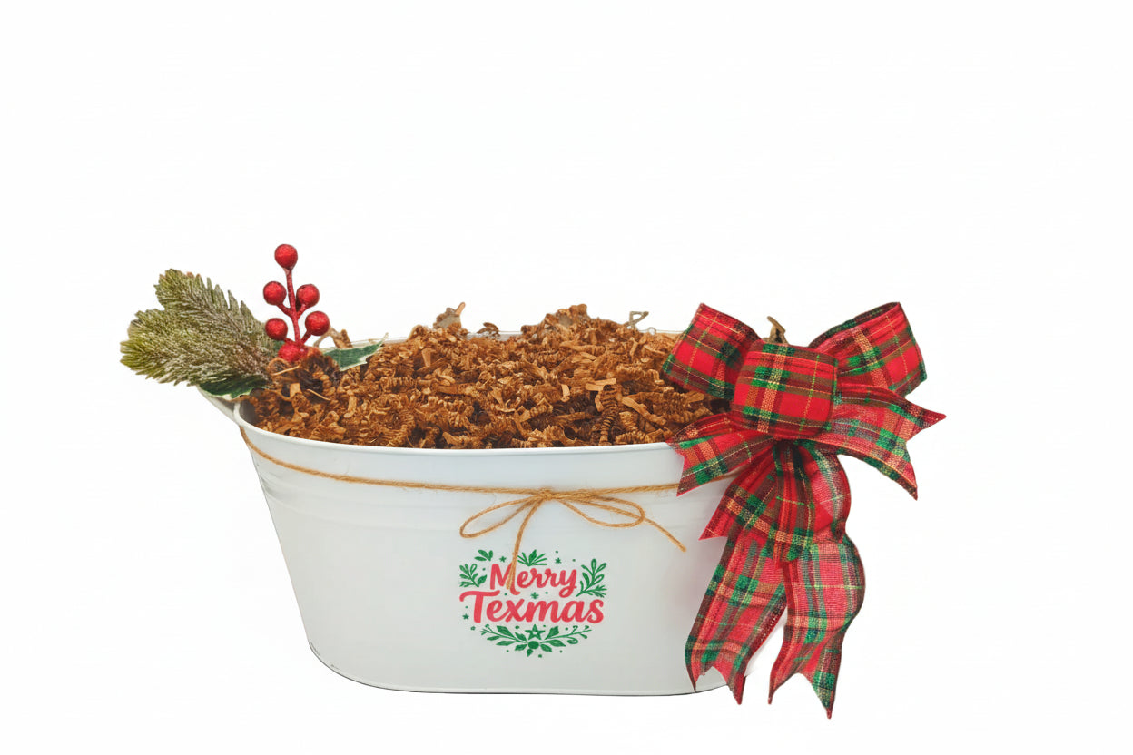 Merry Texmas Gift Basket featured as a Texas-themed holiday gift basket