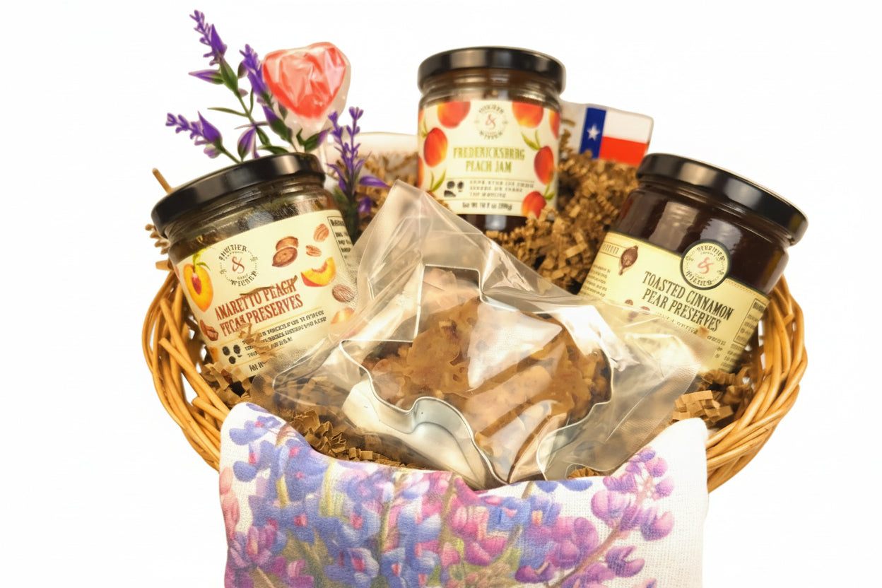 Preserves & Praline gift collection with fruit preserves and praline treats