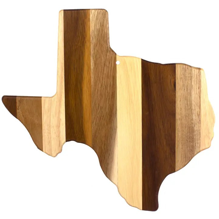 Shiplap Cutting Board shown as a farmhouse-style cutting board with Texas charm