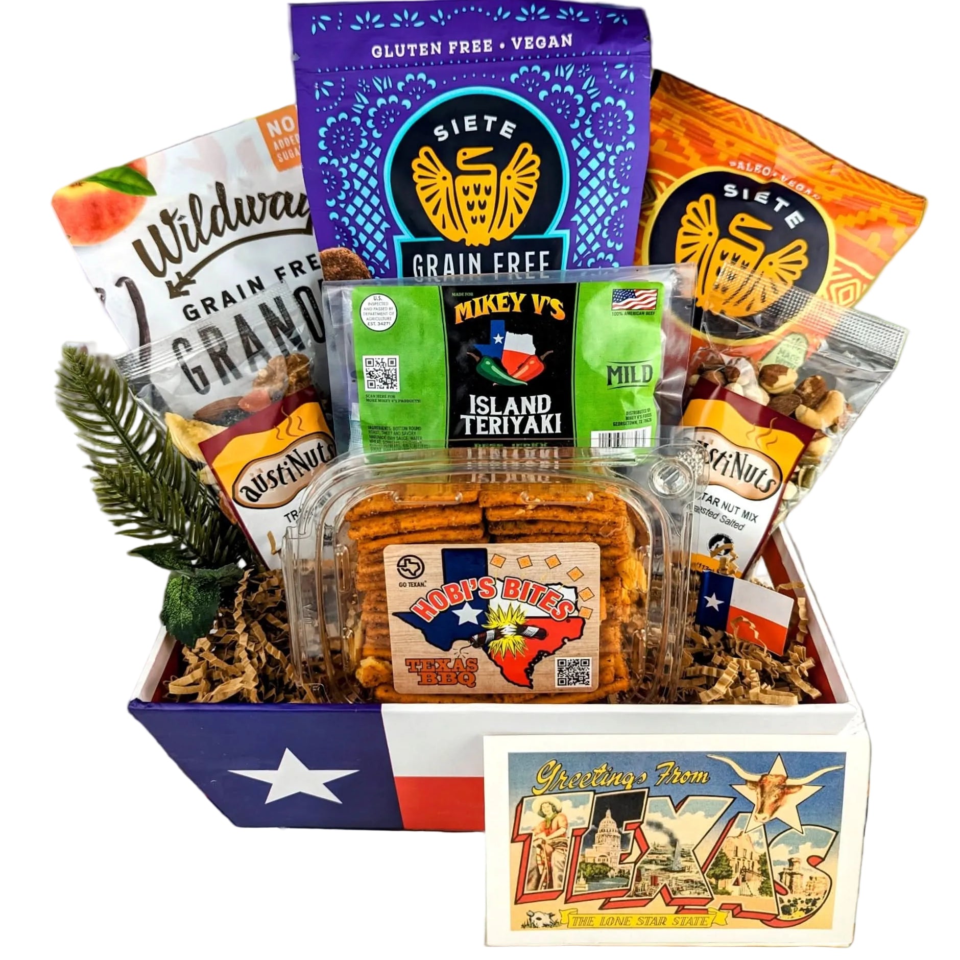 Tex-Mix Snack Fiesta featured as a festive Texas snack gift from The Texas Gift Company
