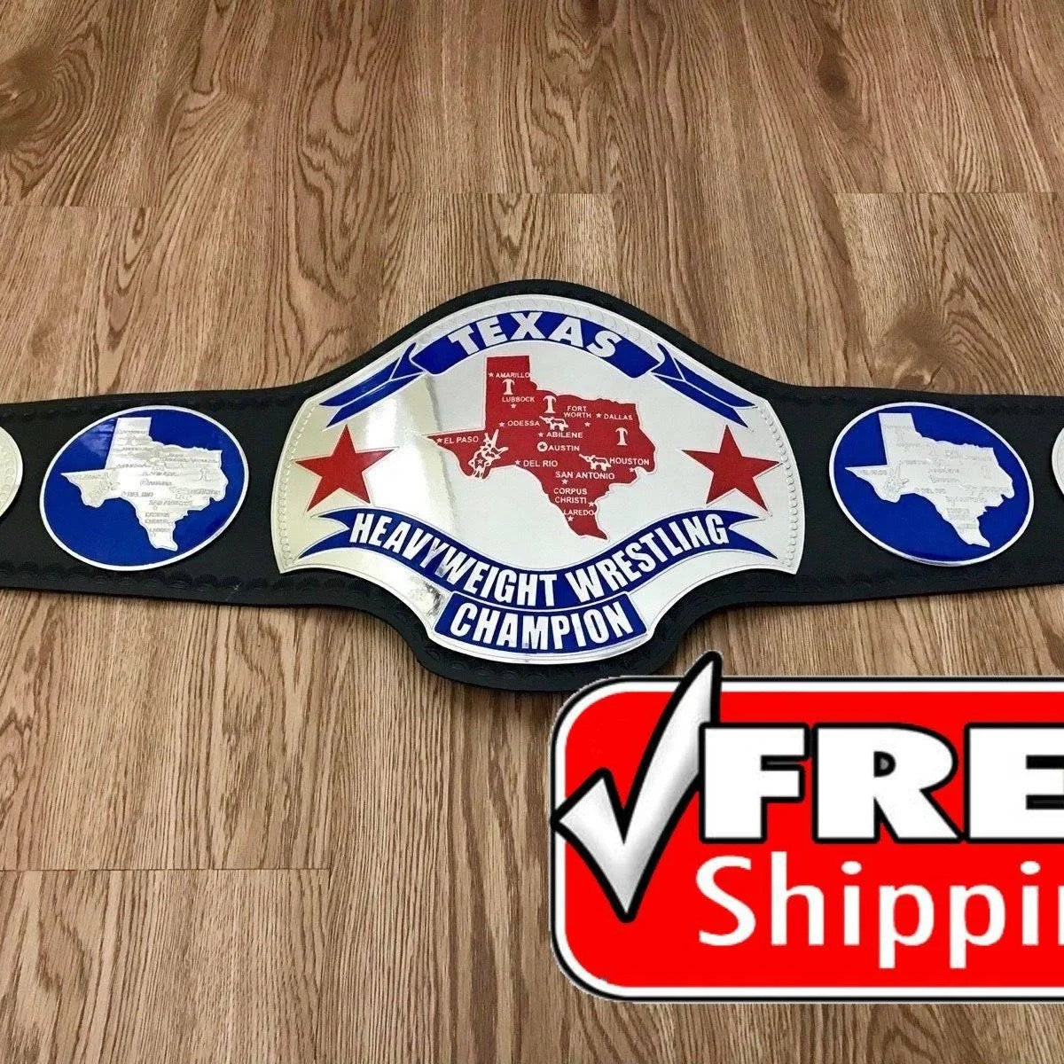 TEXAS HEAVYWEIGHT Brass Championship Belt - 8mm