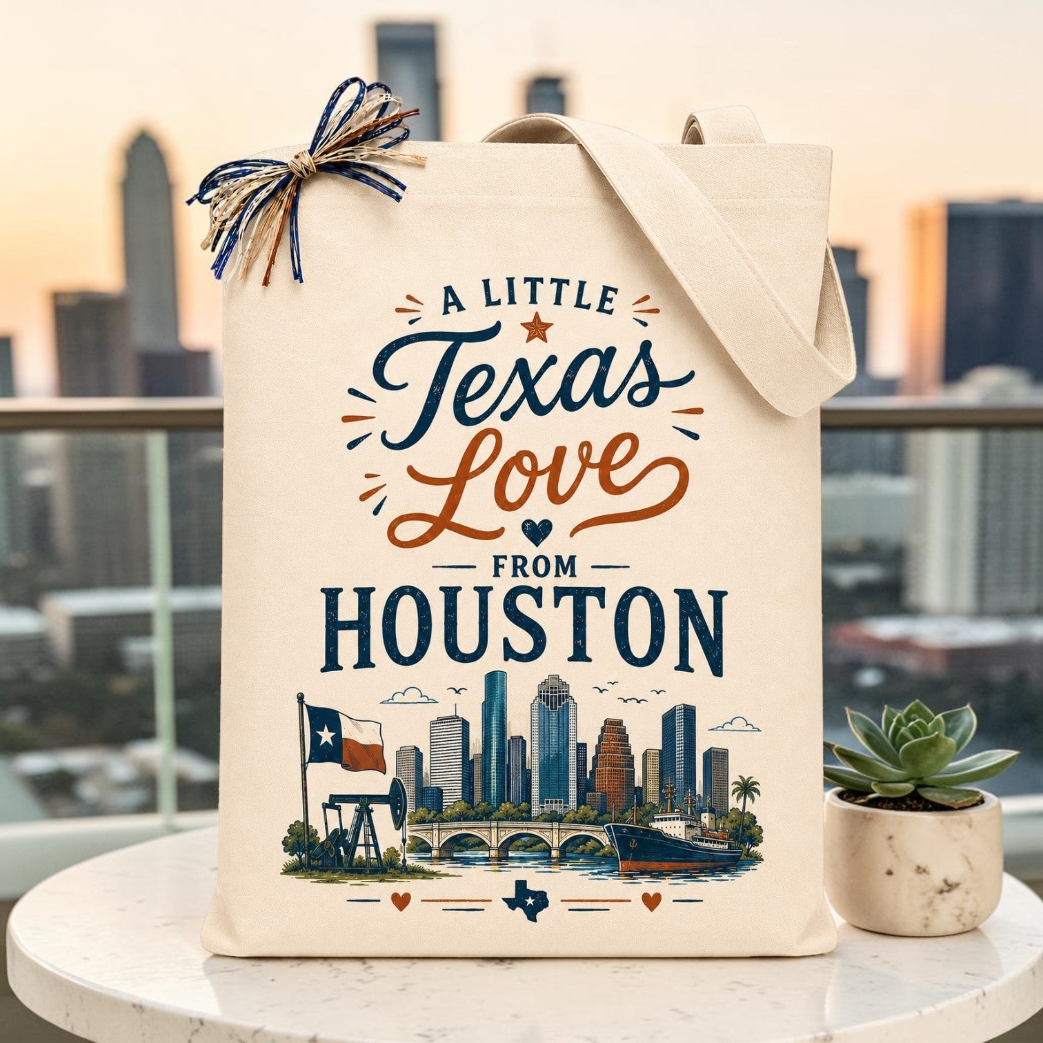 Design Your Own A Little Texas Love from Houston Gift Tote