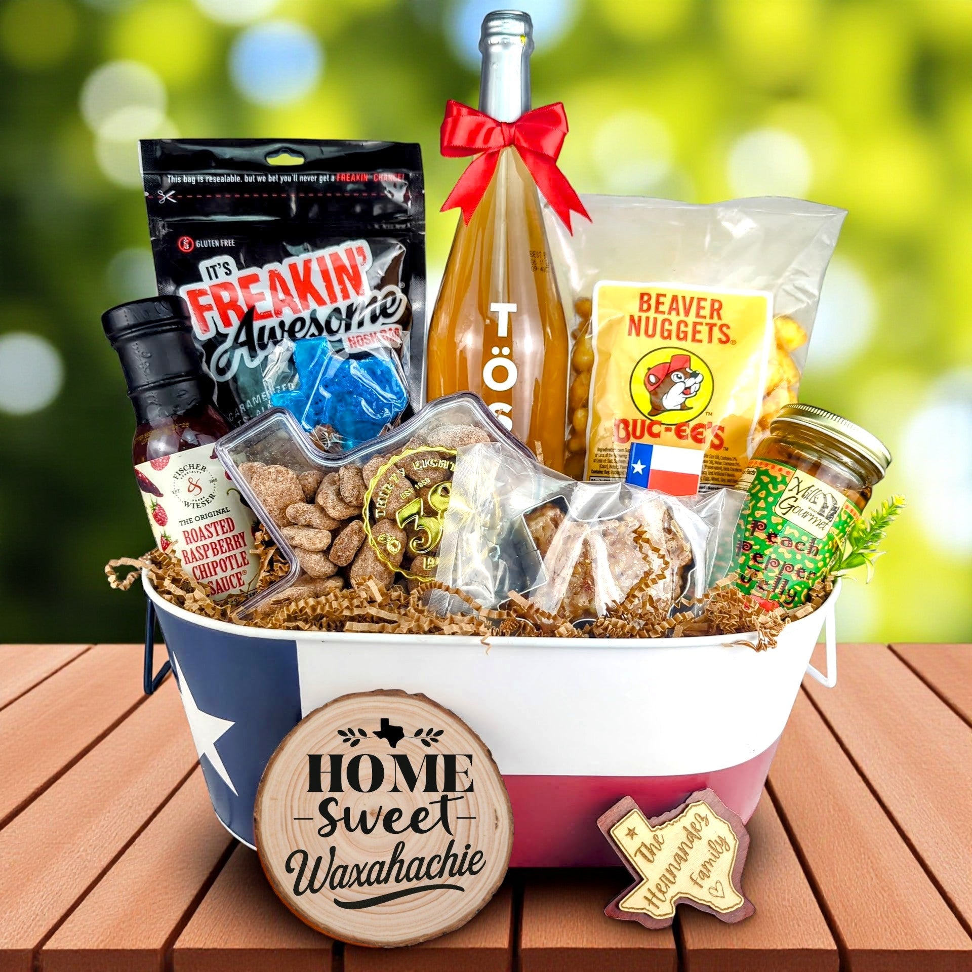Waxahachie Texas Homestyle Toast & Treats Basket from The Texas Gift Company
