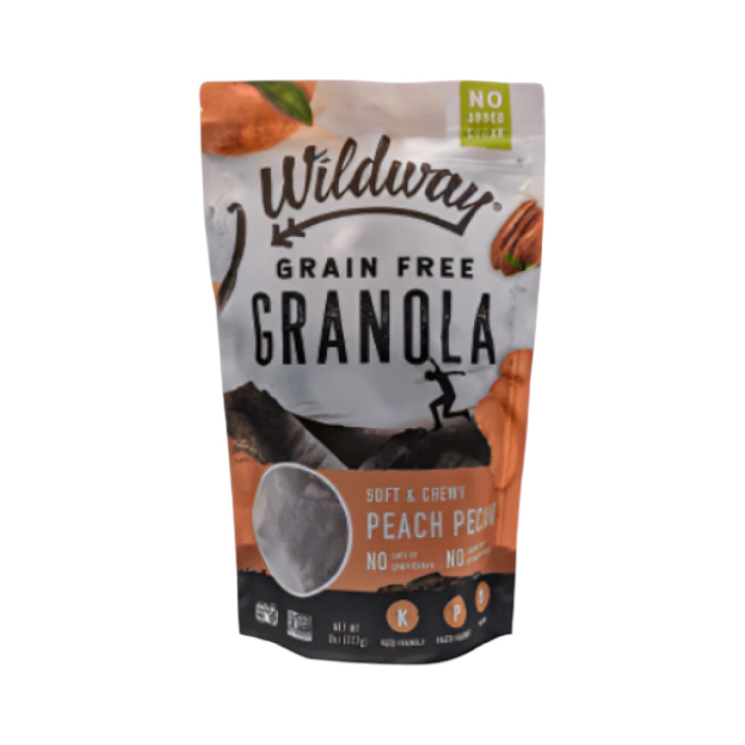 Wildway grain free peach pecan granola packaged as a wholesome Texas gourmet food gift from The Texas Gift Company storefront