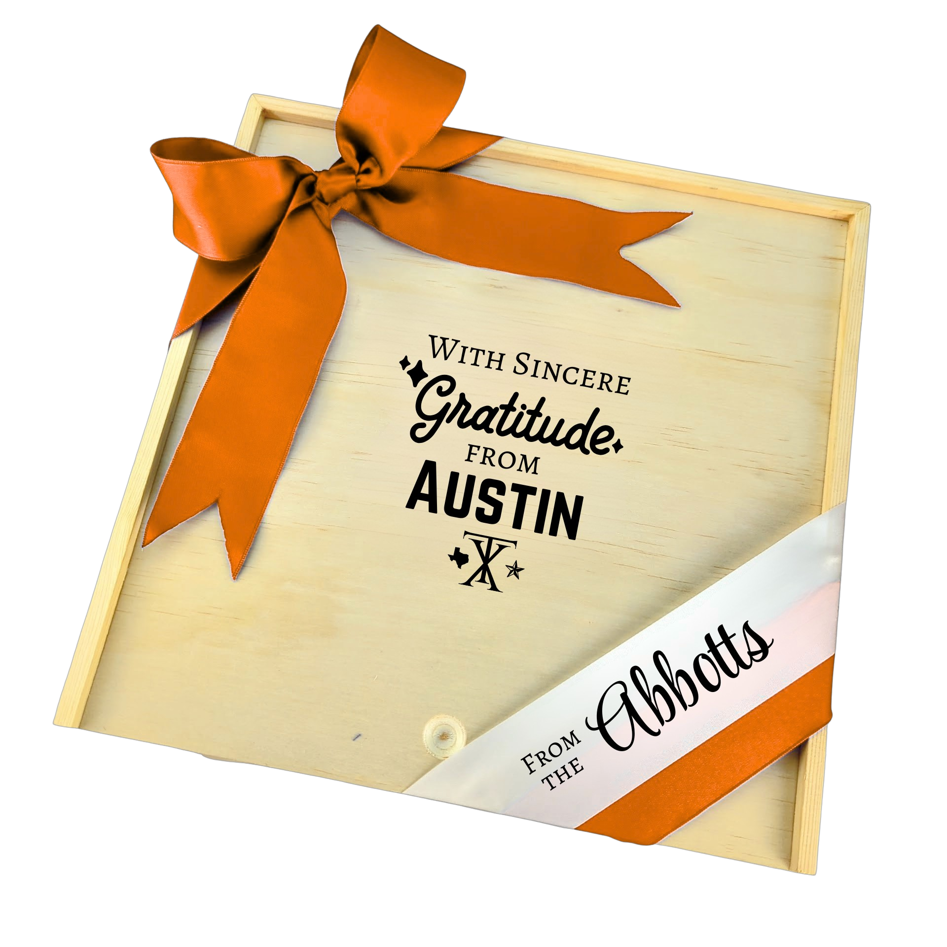 With Sincere Gratitude from Austin Wooden Box featured as a heartfelt Austin-inspired thank-you gift