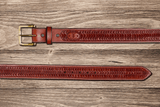 Texas Saddlery Mahogany Swirl Belt