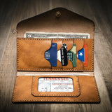 Bull Sheath Leather Sugar Land Clutch Wallet