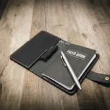 Bull Sheath Leather Leather Field Notes Cover - Black