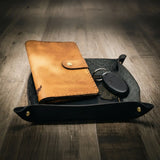 Bull Sheath Leather Valet Tray - Black