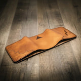 Bull Sheath Leather Western Trifold Wallet