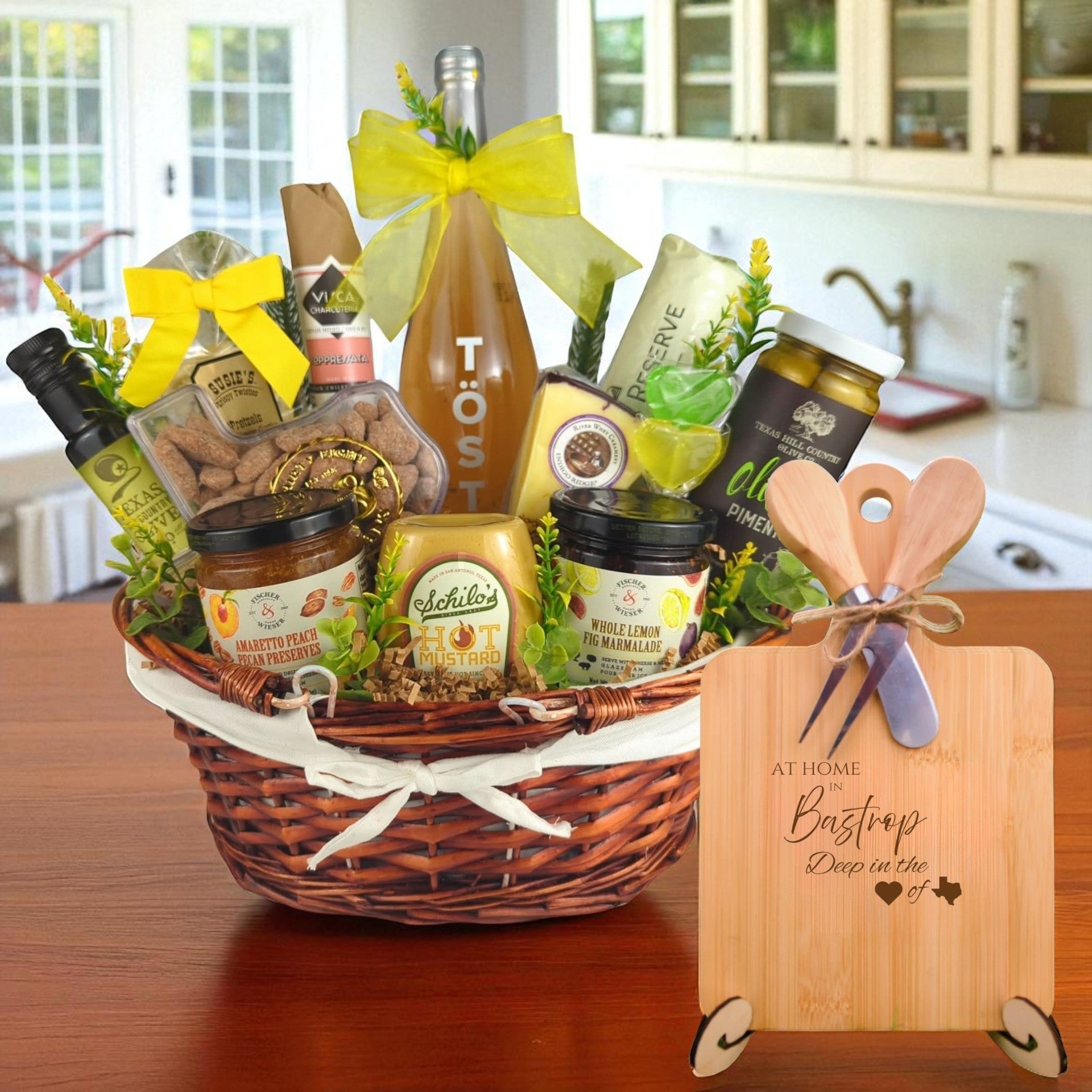 Bastrop Texas Home & Celebration Basket from The Texas Gift Company