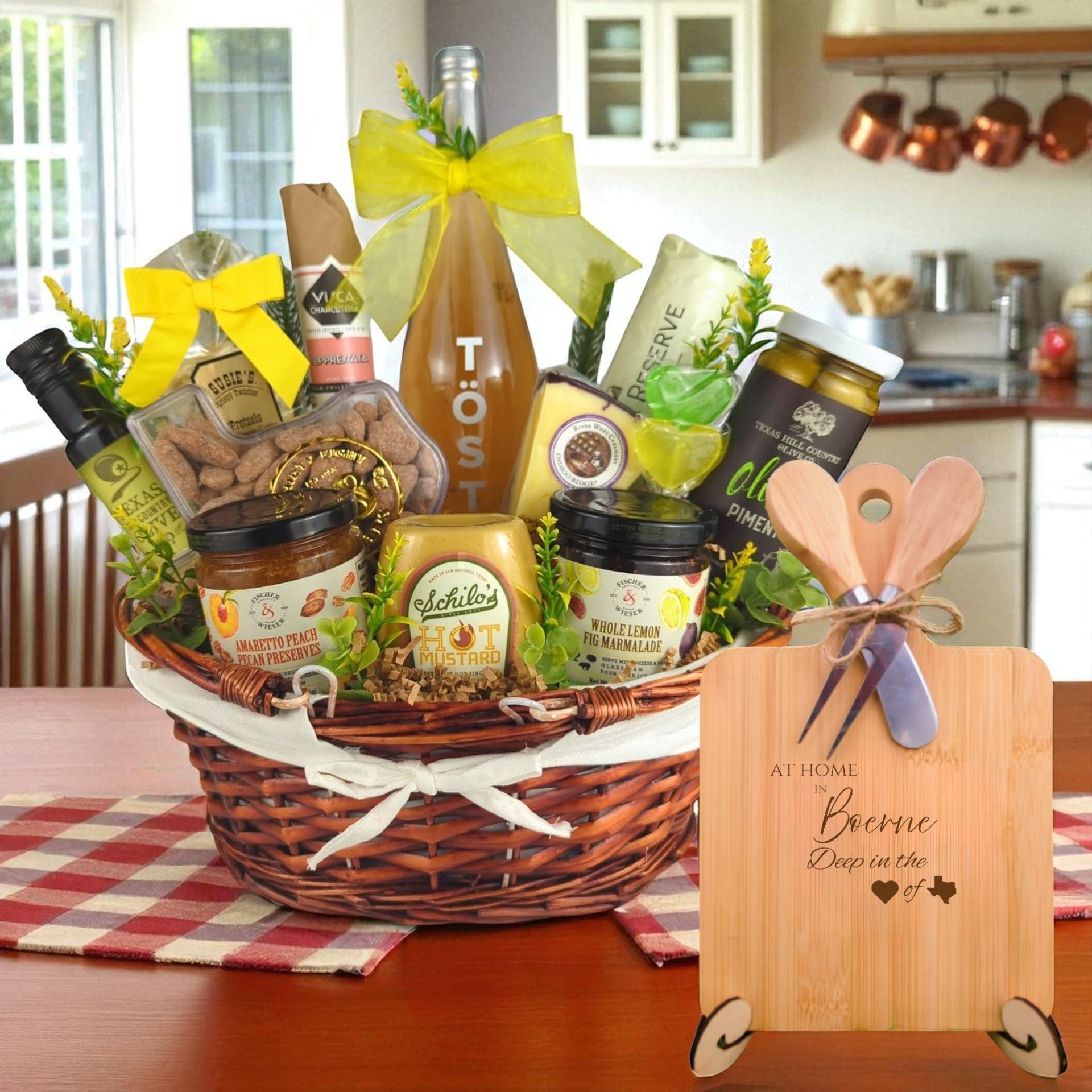 Boerne Texas Home Celebration Basket from The Texas Gift Company
