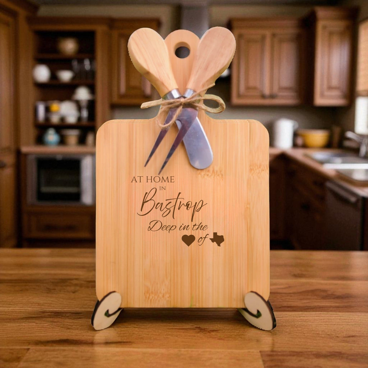 At Home In Bastrop Charcuterie Board from The Texas Gift Company