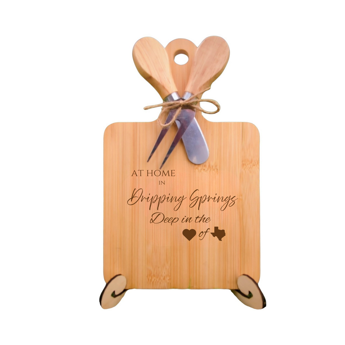 At Home In Dripping Springs Charcuterie Board from The Texas Gift Company — view 2