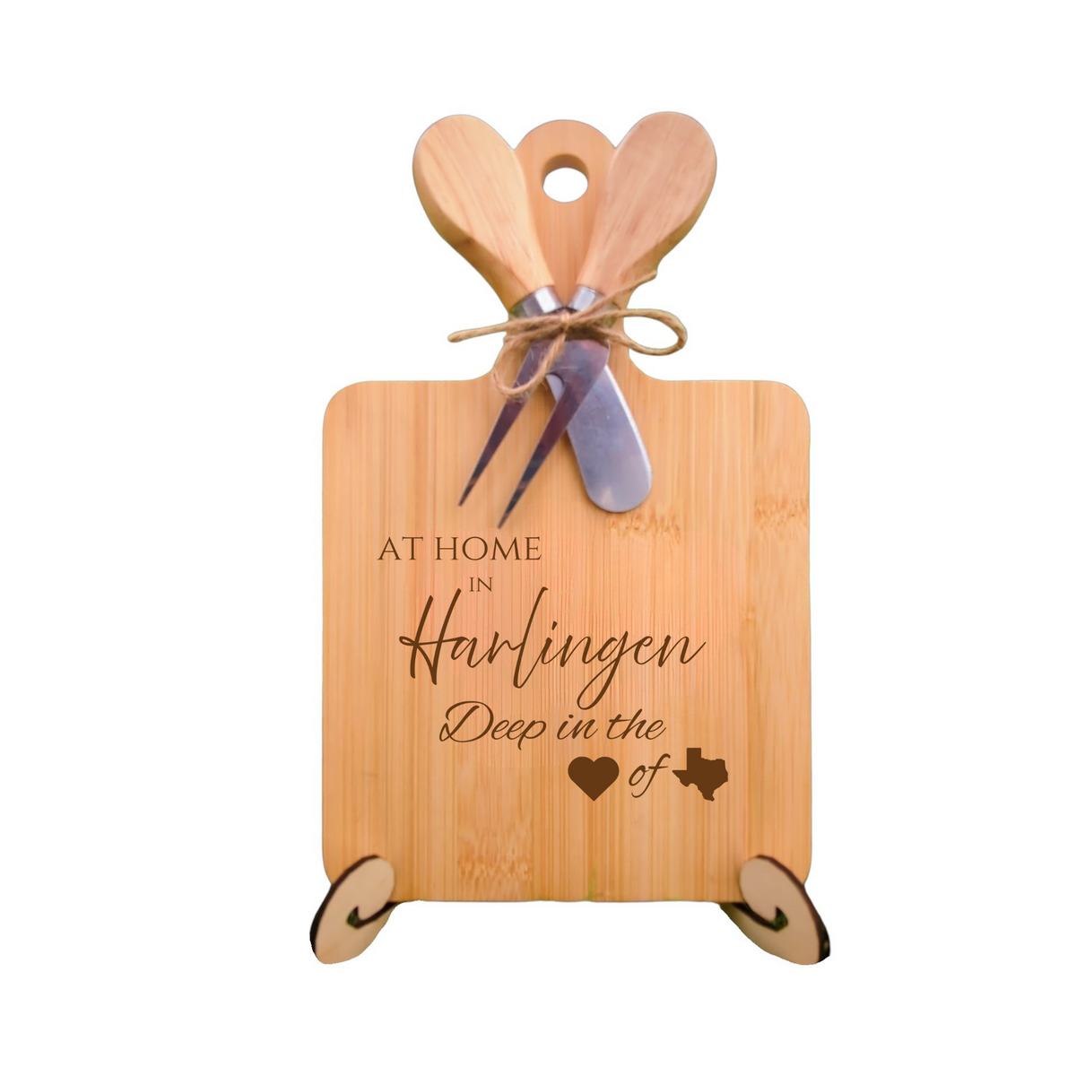 At Home In Harlingen Charcuterie Board from The Texas Gift Company — view 2
