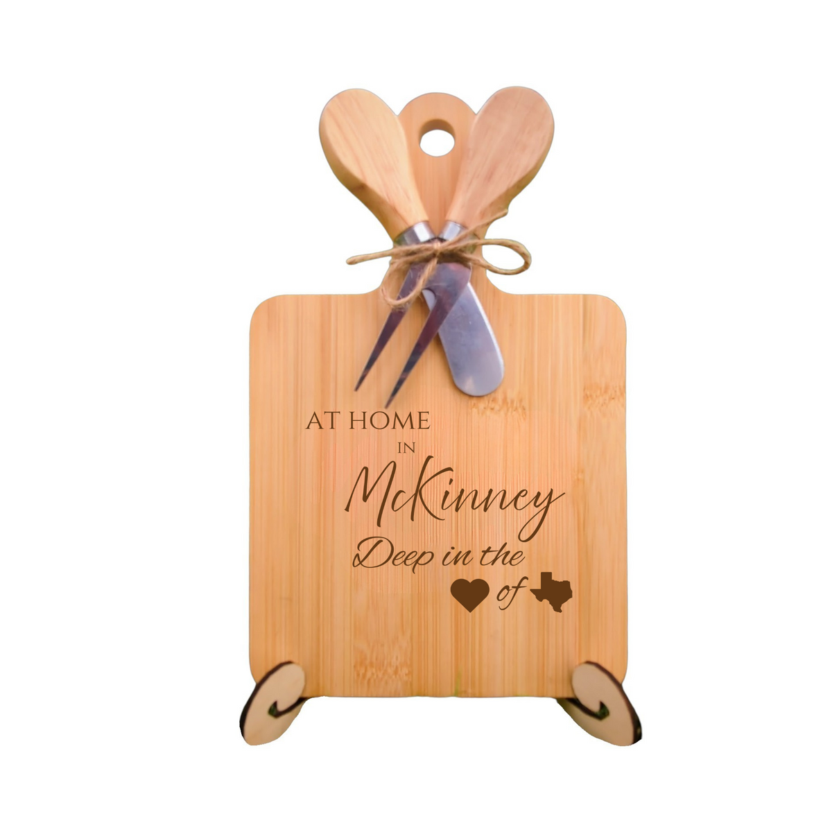 At Home In McKinney Charcuterie Board from The Texas Gift Company — view 2
