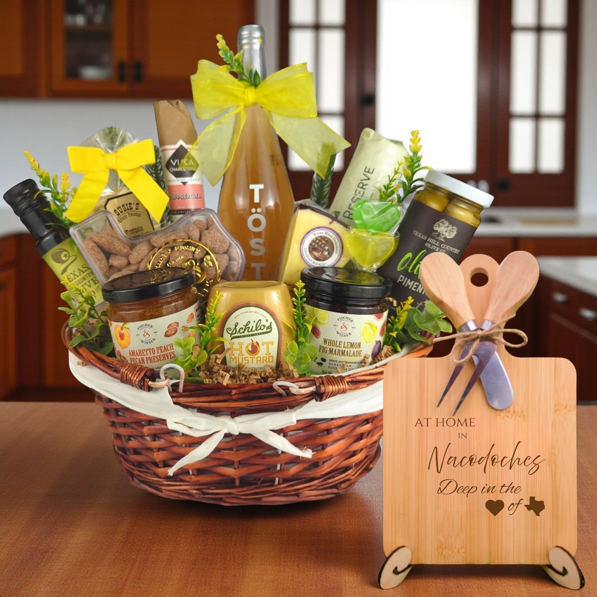 Nacogdoches Texas Welcome Home Basket from The Texas Gift Company