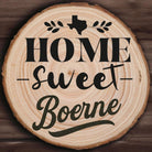 Home Sweet Boerne Wood Slice Coaster from The Texas Gift Company