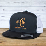 High Cotton Hat Co Brand Flat Bill Charcoal