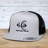 High Cotton Hat Co Brand Flat Bill Silver
