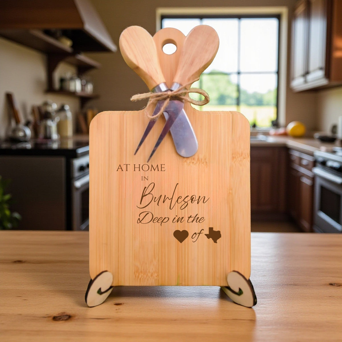 At Home In Burleson Charcuterie Board from The Texas Gift Company