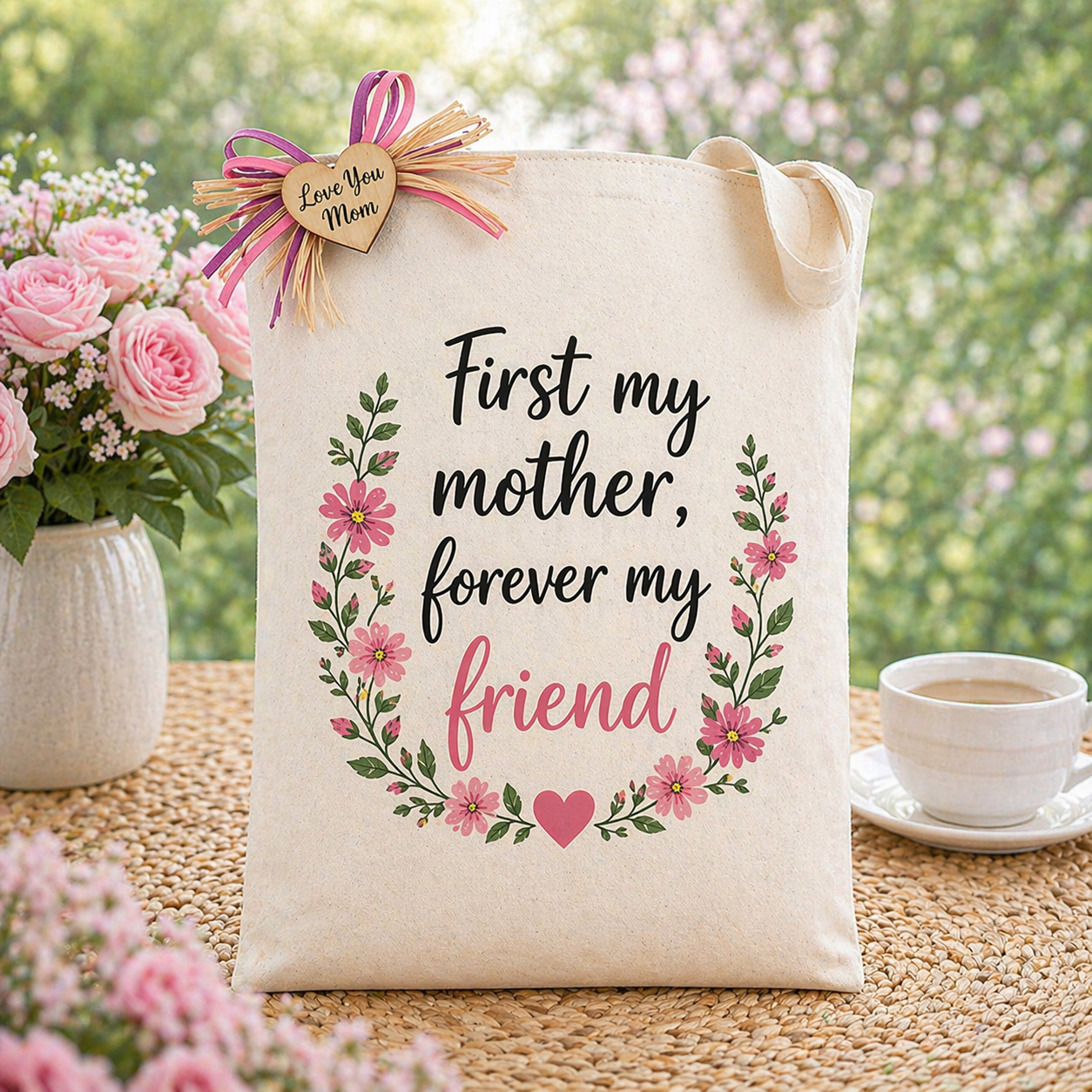 Design Your Own "First My Mother, Forever My Friend" Gift Tote