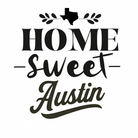 Home Sweet Austin Wood Slice Coaster from The Texas Gift Company — view 2