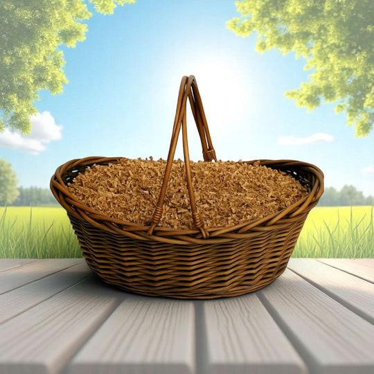 Design Your Own Brown Willow Gift Basket