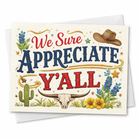 Thank Y'all Greeting Card for a Design Your Own gift from The Texas Gift Company