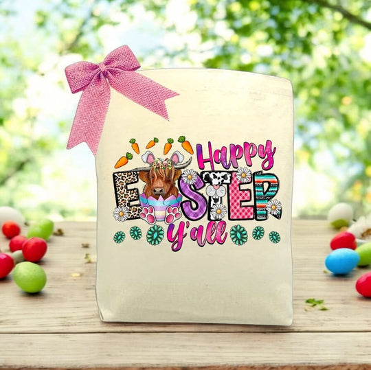 Design Your Own Happy Easter Y'all Gift Tote
