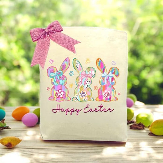 Design Your Own Coquette Easter Bunny Gift Tote