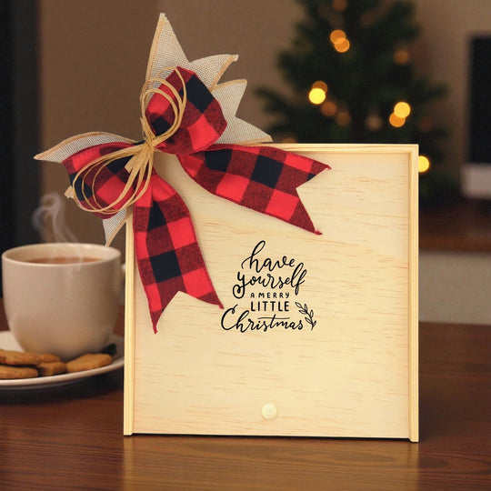 Design Your Own Have Yourself a Merry Little Christmas Wooden Gift Box