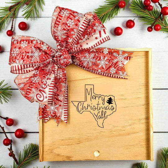 Design Your Own Merry Christmas Yall Wood Gift Box