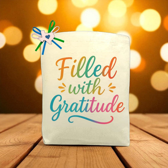 Design Your Own Filled With Gratitude Gift Tote