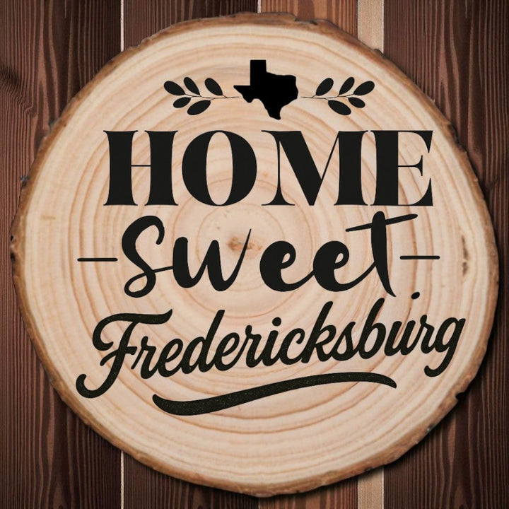 Home Sweet Fredericksburg Wood Slice Coaster